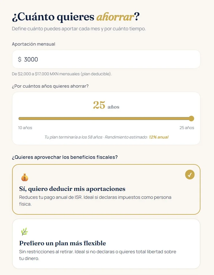 Proyección de ahorro en un plan de ahorro con ejemplo real